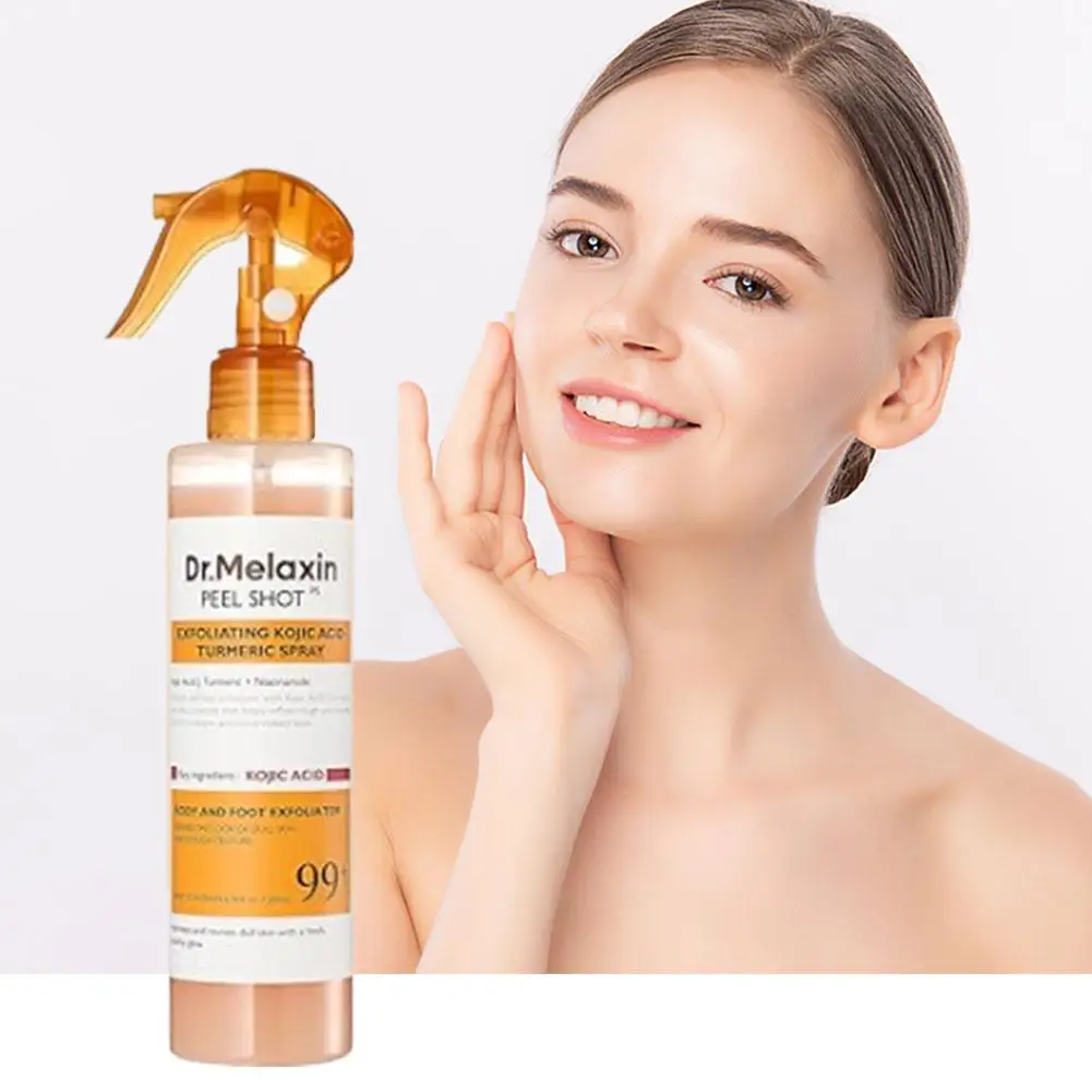 Korean Dr.Melaxin Peel Shot Exfoliating Kojic Acid Turmeric Spray Soothing Moisturizing Brighten Exfoliating Kojic Acid 200Ml