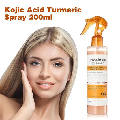 Korean Dr.Melaxin Peel Shot Exfoliating Kojic Acid Turmeric Spray Soothing Moisturizing Brighten Exfoliating Kojic Acid 200Ml