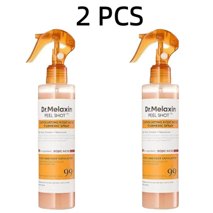 Korean Dr.Melaxin Peel Shot Exfoliating Kojic Acid Turmeric Spray Soothing Moisturizing Brighten Exfoliating Kojic Acid 200Ml