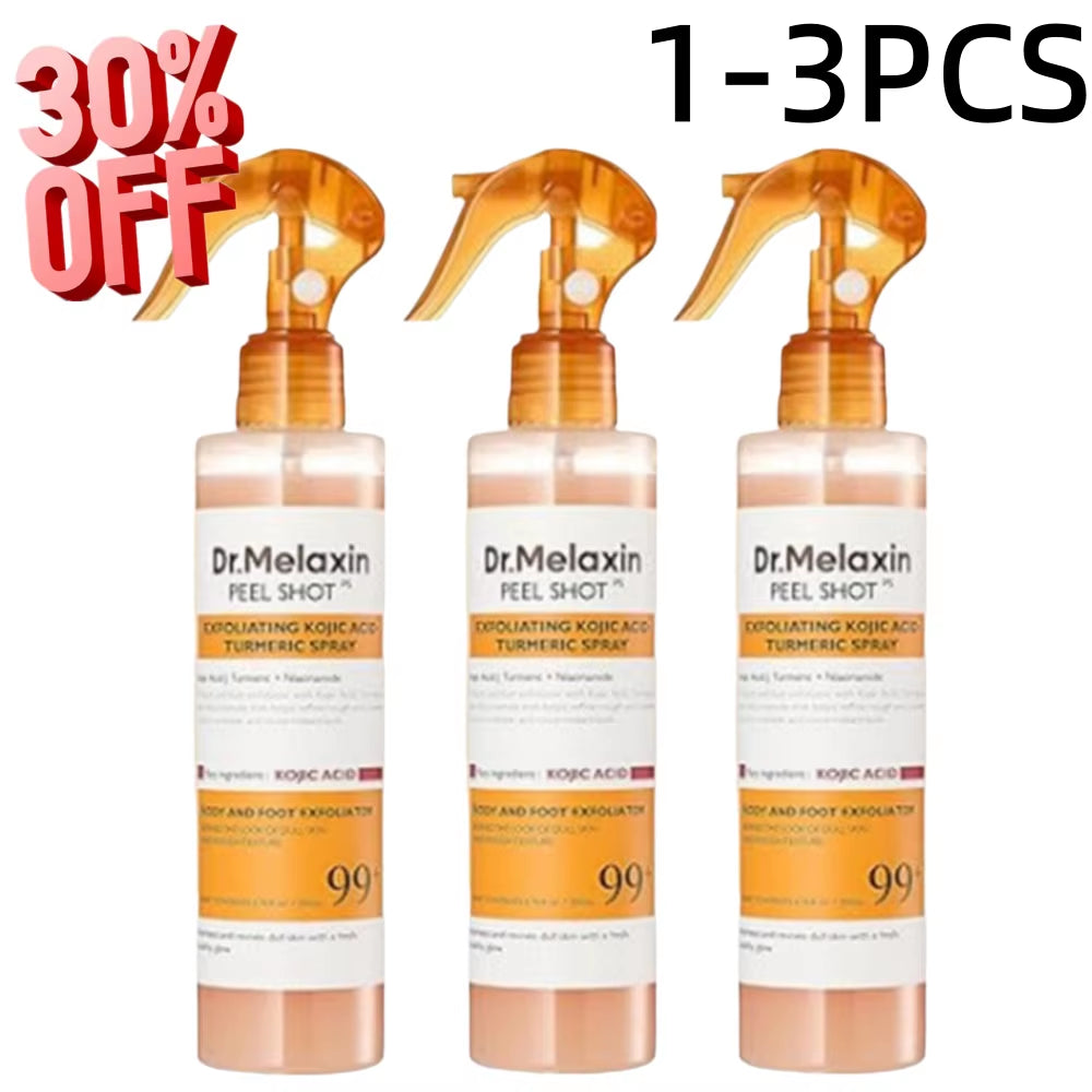 Korean Dr.Melaxin Peel Shot Exfoliating Kojic Acid Turmeric Spray Soothing Moisturizing Brighten Exfoliating Kojic Acid 200Ml