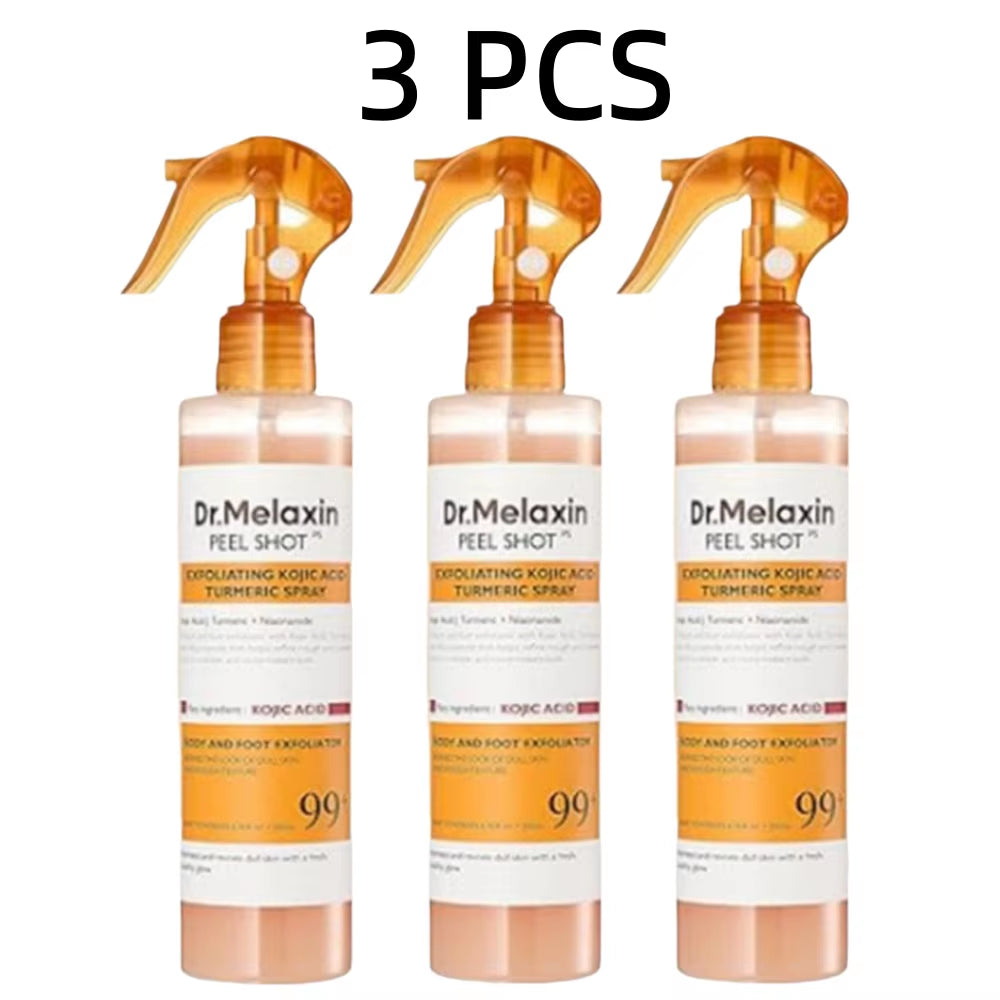 Korean Dr.Melaxin Peel Shot Exfoliating Kojic Acid Turmeric Spray Soothing Moisturizing Brighten Exfoliating Kojic Acid 200Ml
